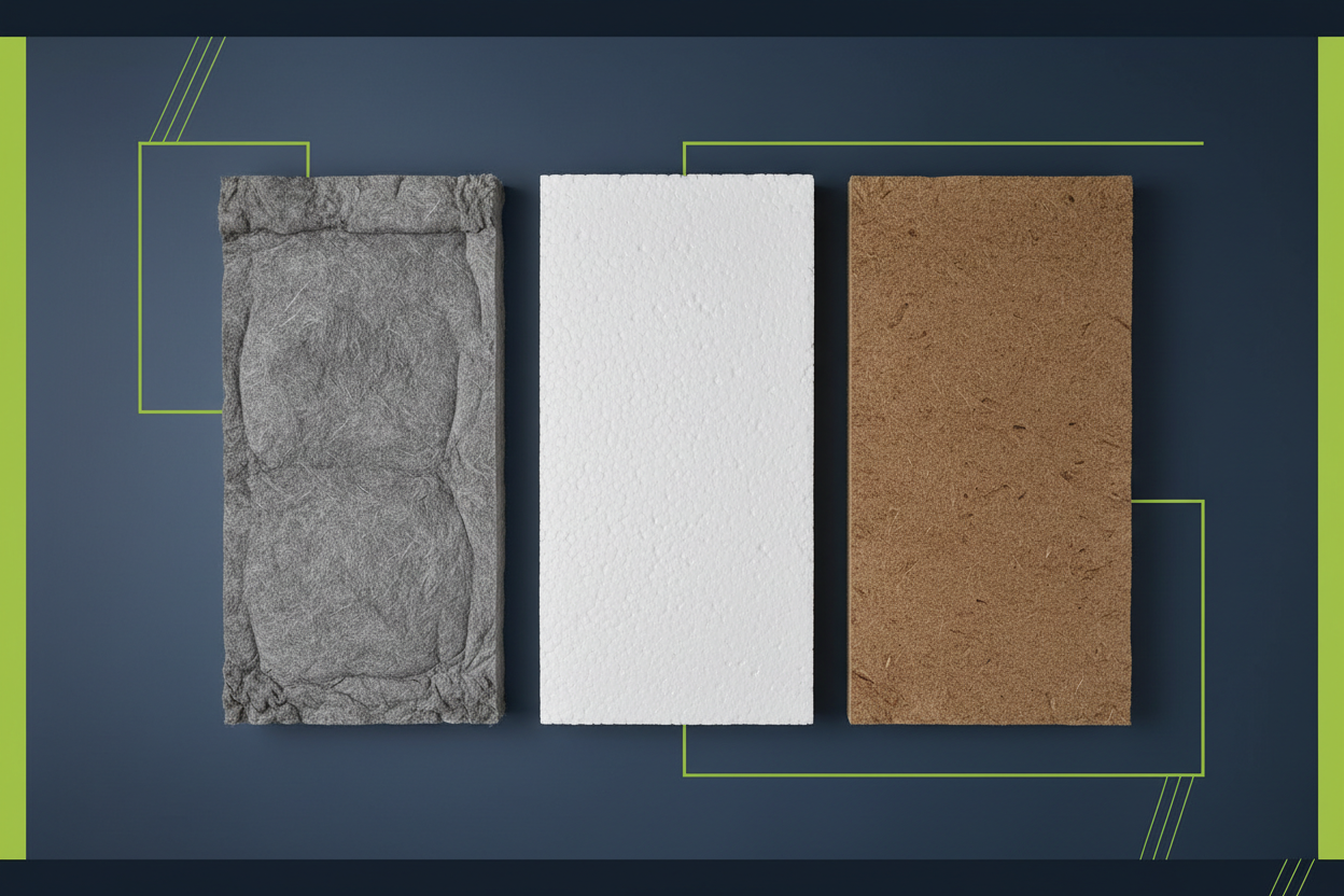 Cappotto termico: materiali a confronto (lana di roccia, EPS, fibra di legno) quale scegliere e perché