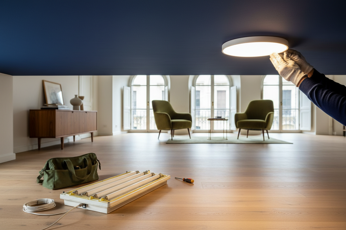 Mini guida green: come sostituire una plafoniera vecchia con una lampada a LED a risparmio energetico